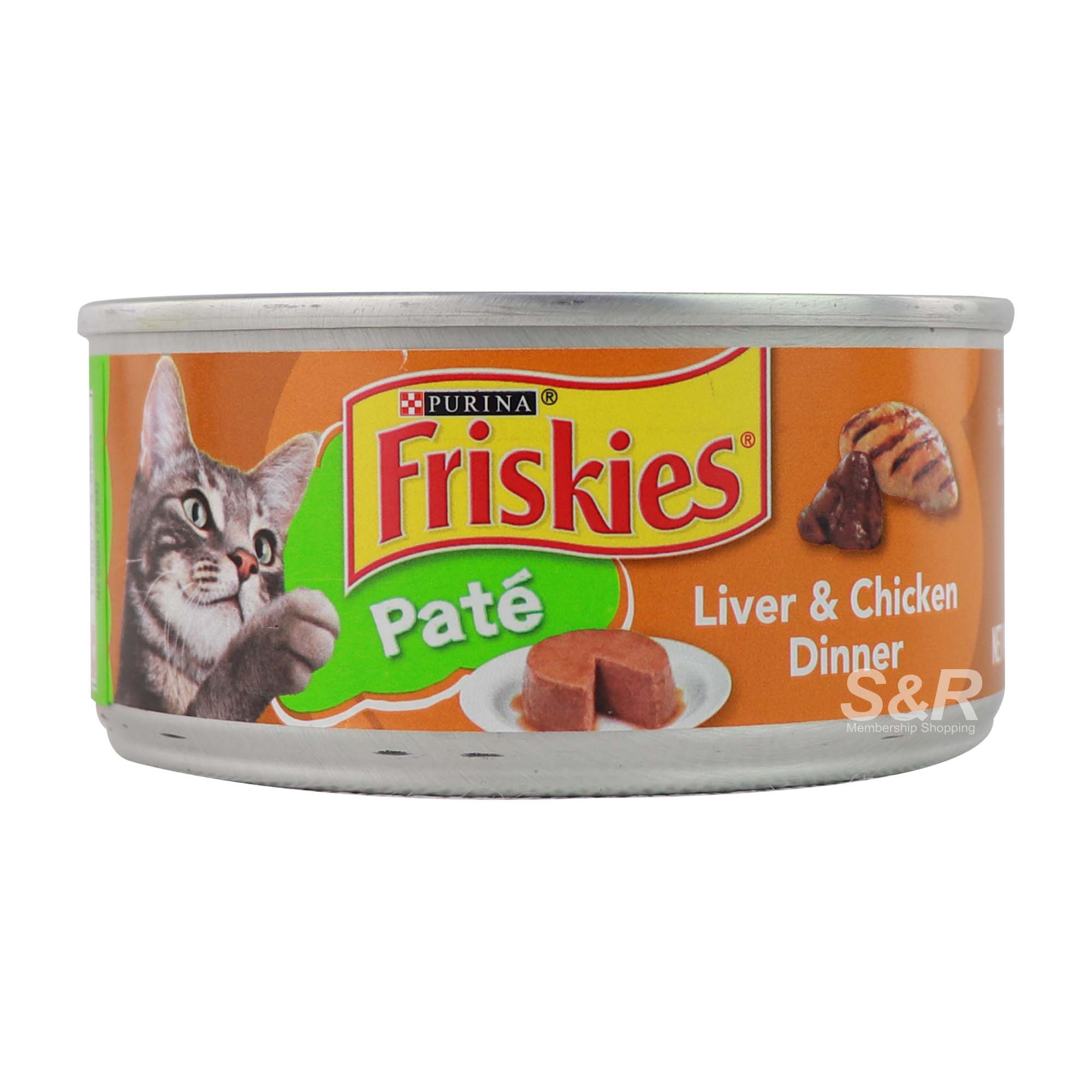 Purina Friskies Pate Liver and Chicken Dinner Cat Food 156g